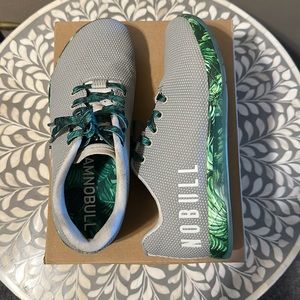NOBULL Superfabric Trainer - Grey & Palm Print (Unisex)